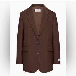 Aritzia Babaton New Agency Blazer Coffee Bean XL Brand New